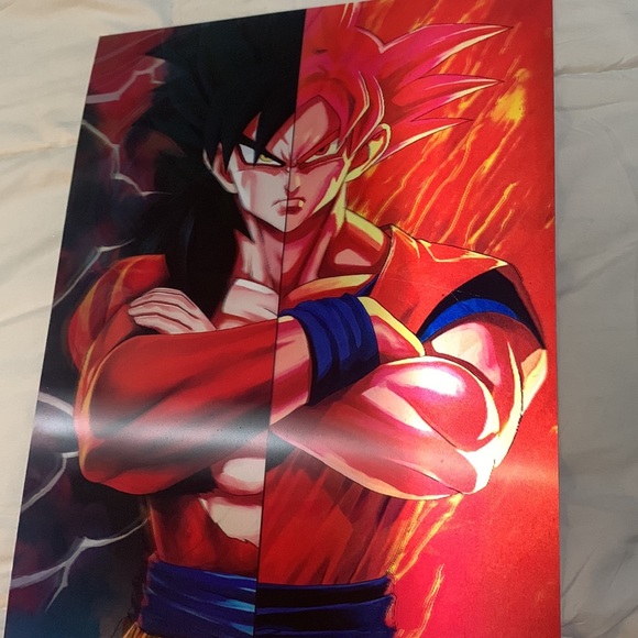 DBZ 3D Lenticular Poster Goku Ssj3 DBS Anime 3D Poster DRAGON BALL Z - Picture 6 of 7